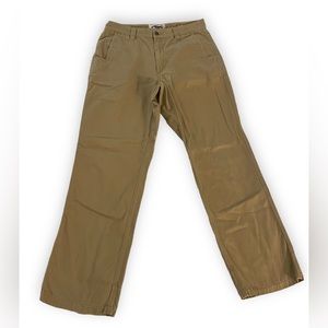Mountain Khakis Teton Twill Casual Chino Khaki Tobacco Beige Pants Mens 35 x 32